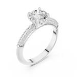 Gold Ring DDLR-685, White Gold, view 2