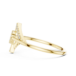 Gold Ring HLR-202, Yellow Gold, view 3