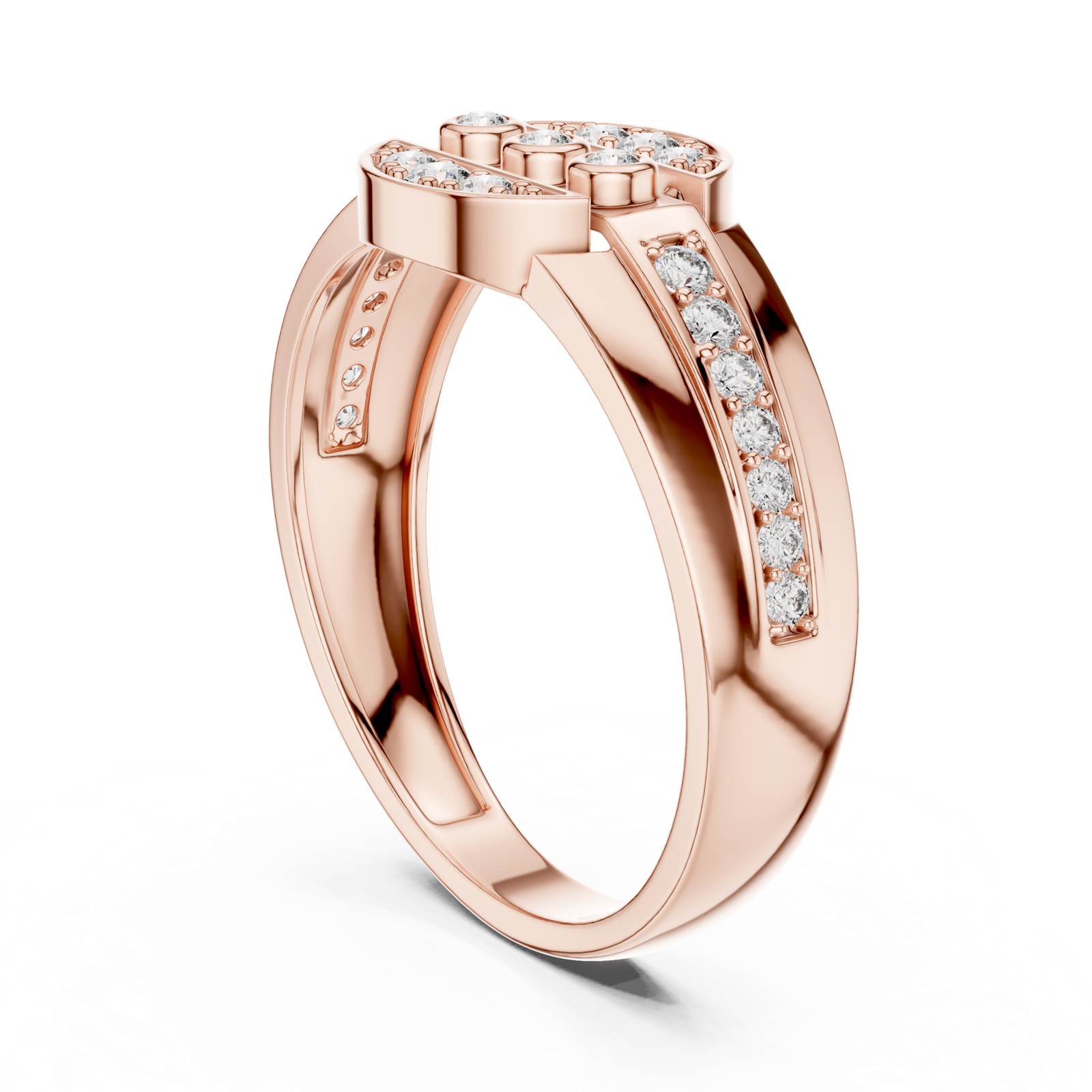 Gold Ring LR-01 (45), Rose Gold