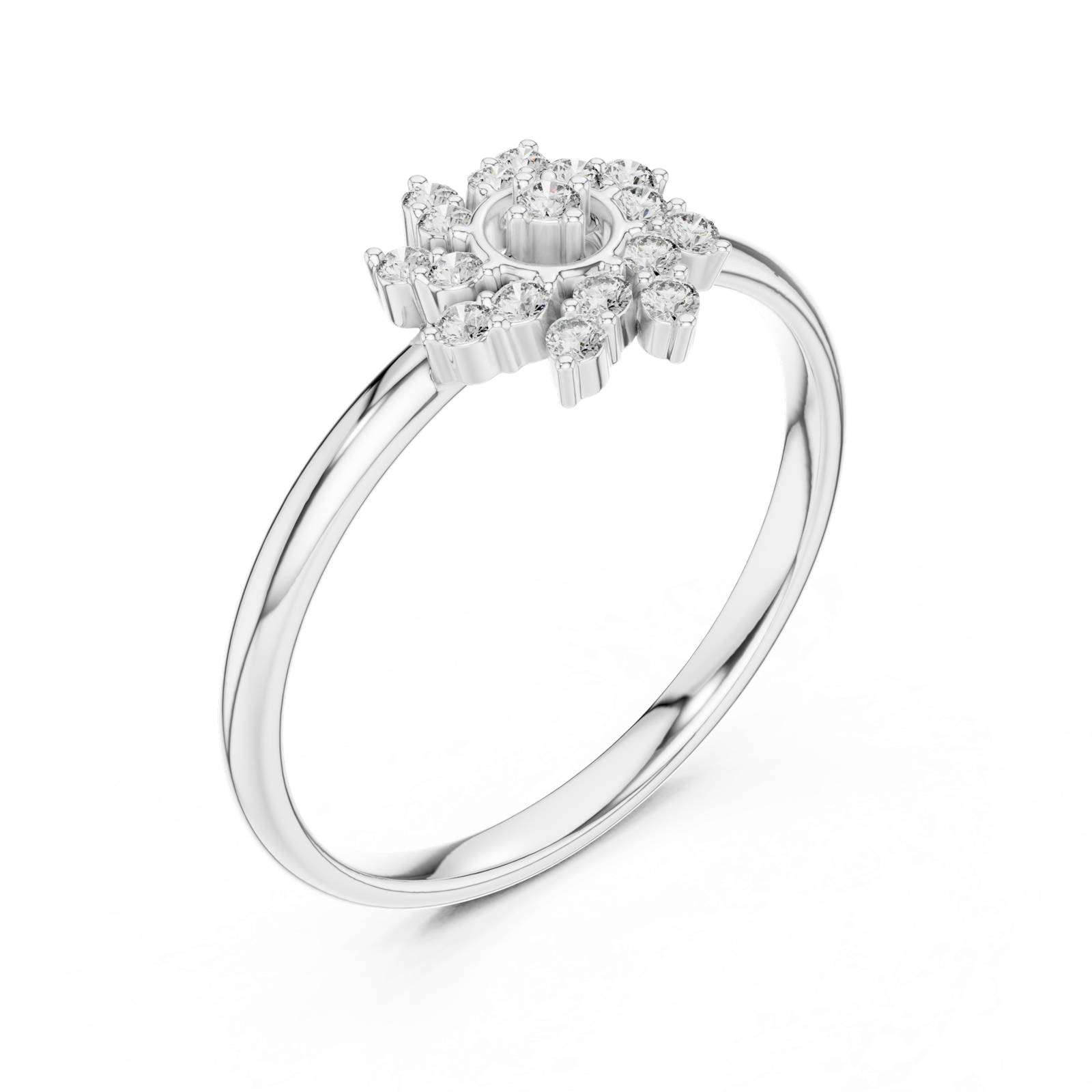 Gold Ring 1 (275), White Gold, view 2