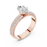 Gold Ring DDLR-1086, Rose Gold, view 2