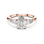 Gold Ring DDLR-035, Rose Gold, view 4
