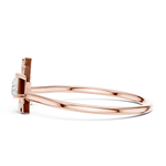 Gold Ring HLR-194, Rose Gold, view 3