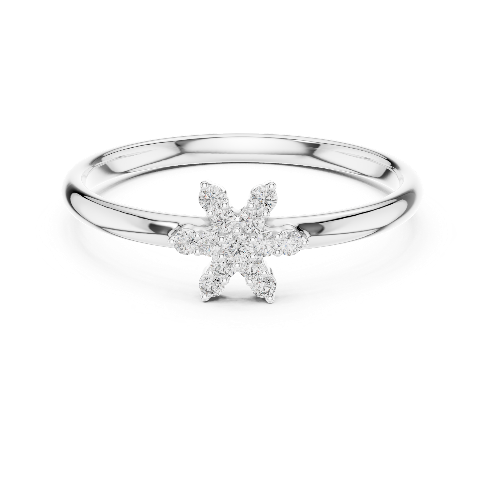 Gold Ring 1 (366), White Gold, view 4