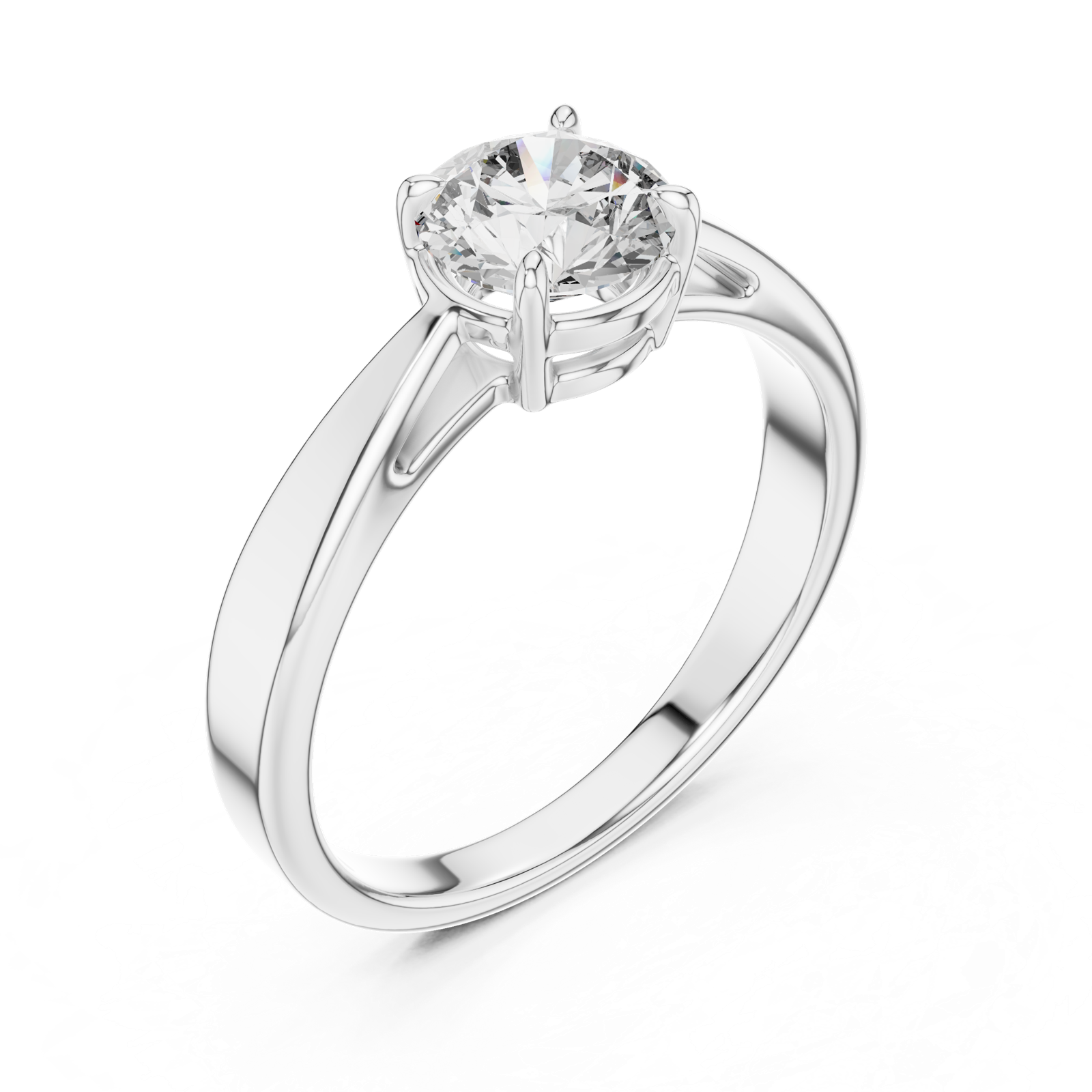 Gold Ring LR-0003, White Gold, view 2