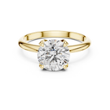 Gold Ring DDLR-050, Yellow Gold, view 4