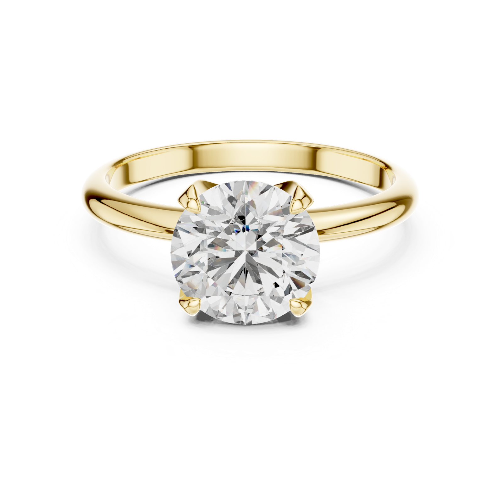 Gold Ring DDLR-050, Yellow Gold, view 4