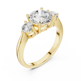 Gold Ring DDLR-817, Yellow Gold, view 2