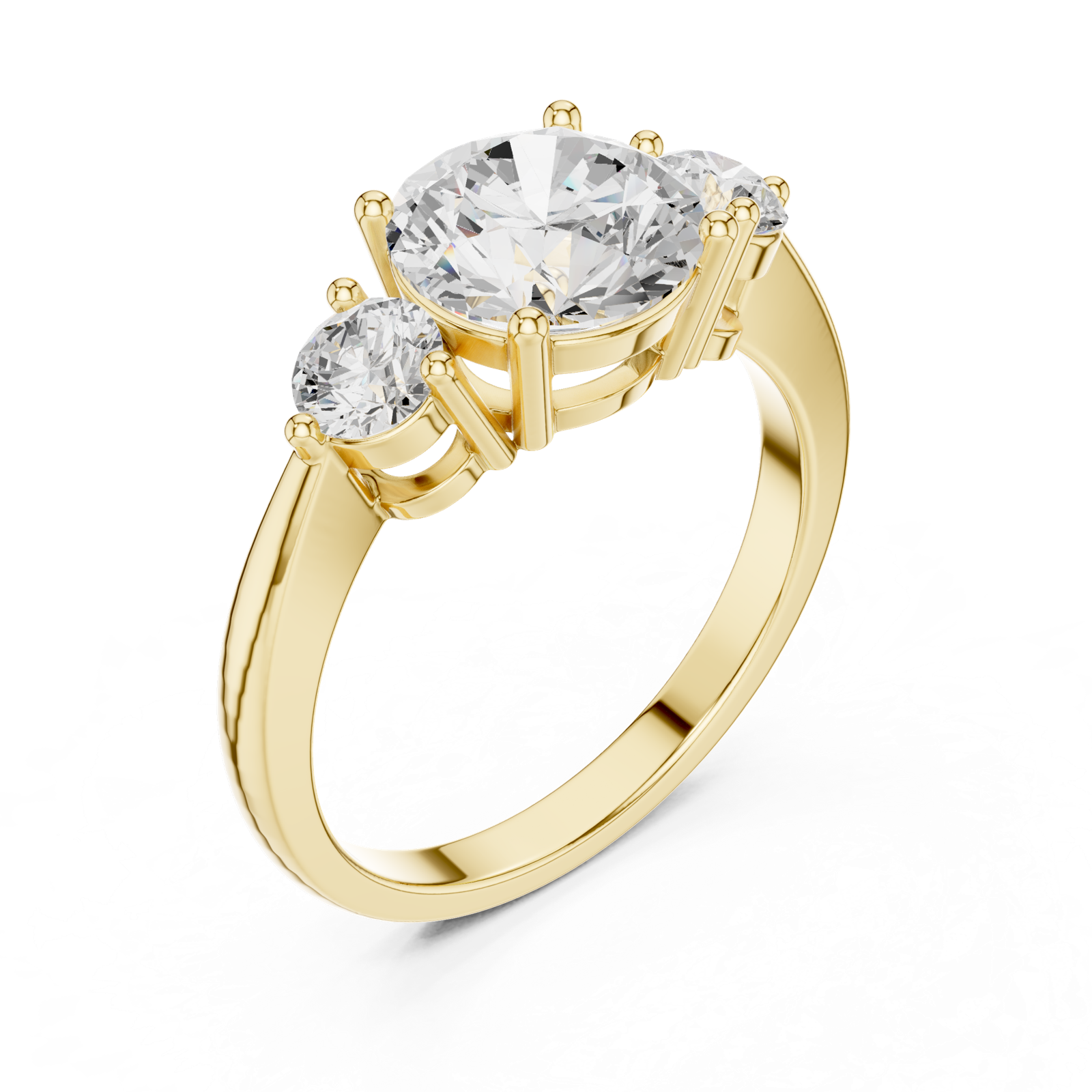 Gold Ring DDLR-817, Yellow Gold, view 2