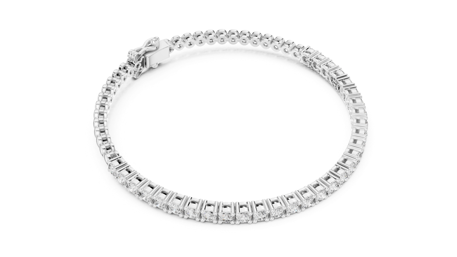 Gold Bracelet FBR0095-2.5-3, White Gold, view 2
