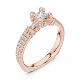 Gold Ring LR-0296, Rose Gold, view 2