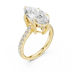 Gold Ring DDLR-1026, Yellow Gold, view 2