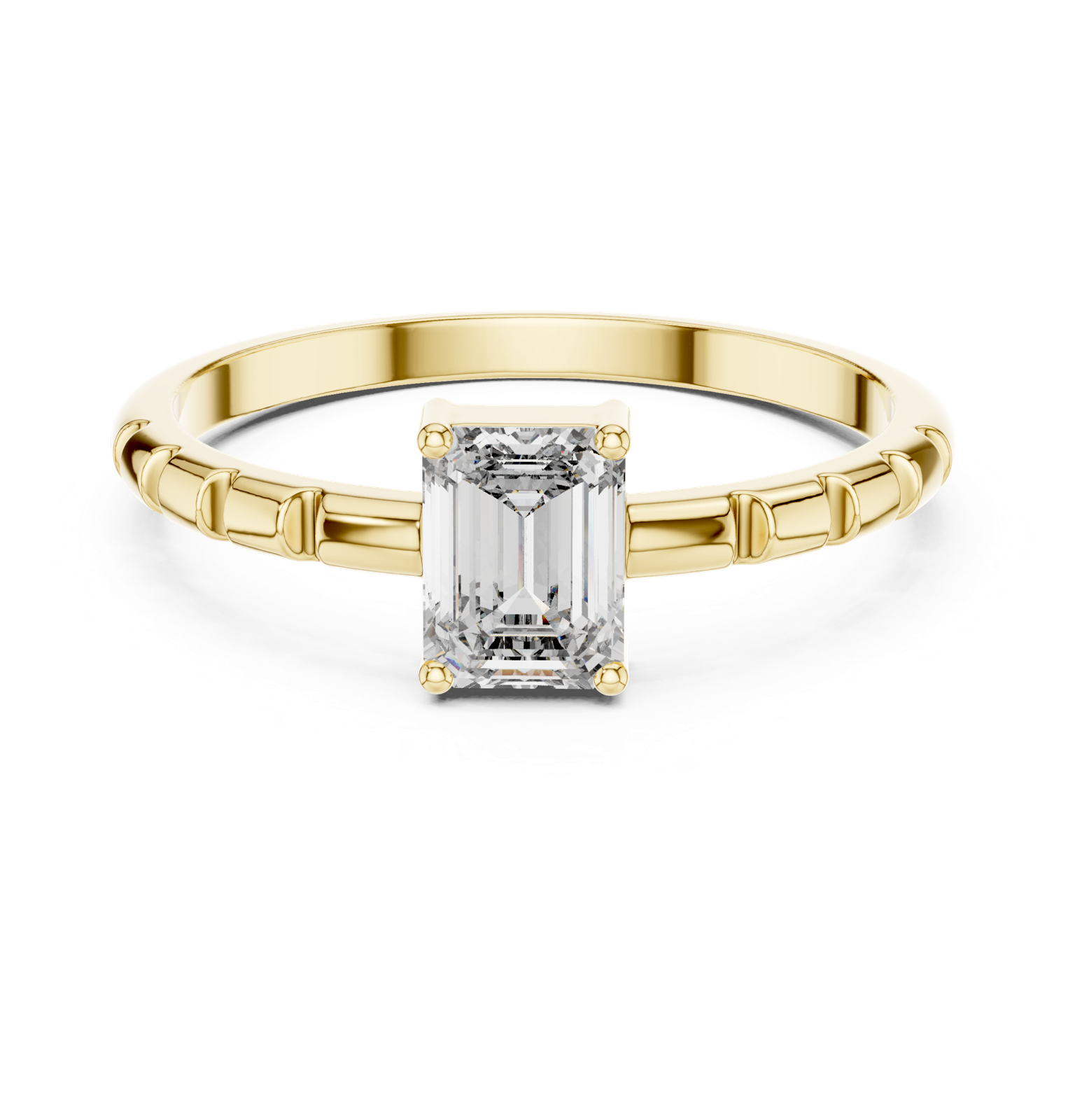 Gold Ring ALR-171, Yellow Gold, view 4