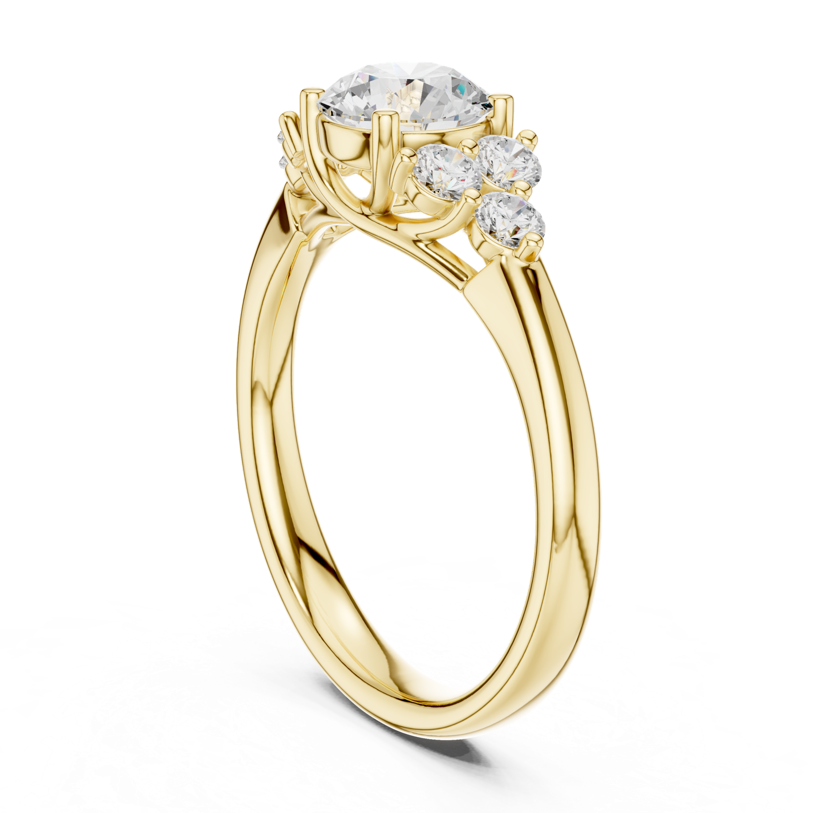 Gold Ring DDLR-678, Yellow Gold, view 1