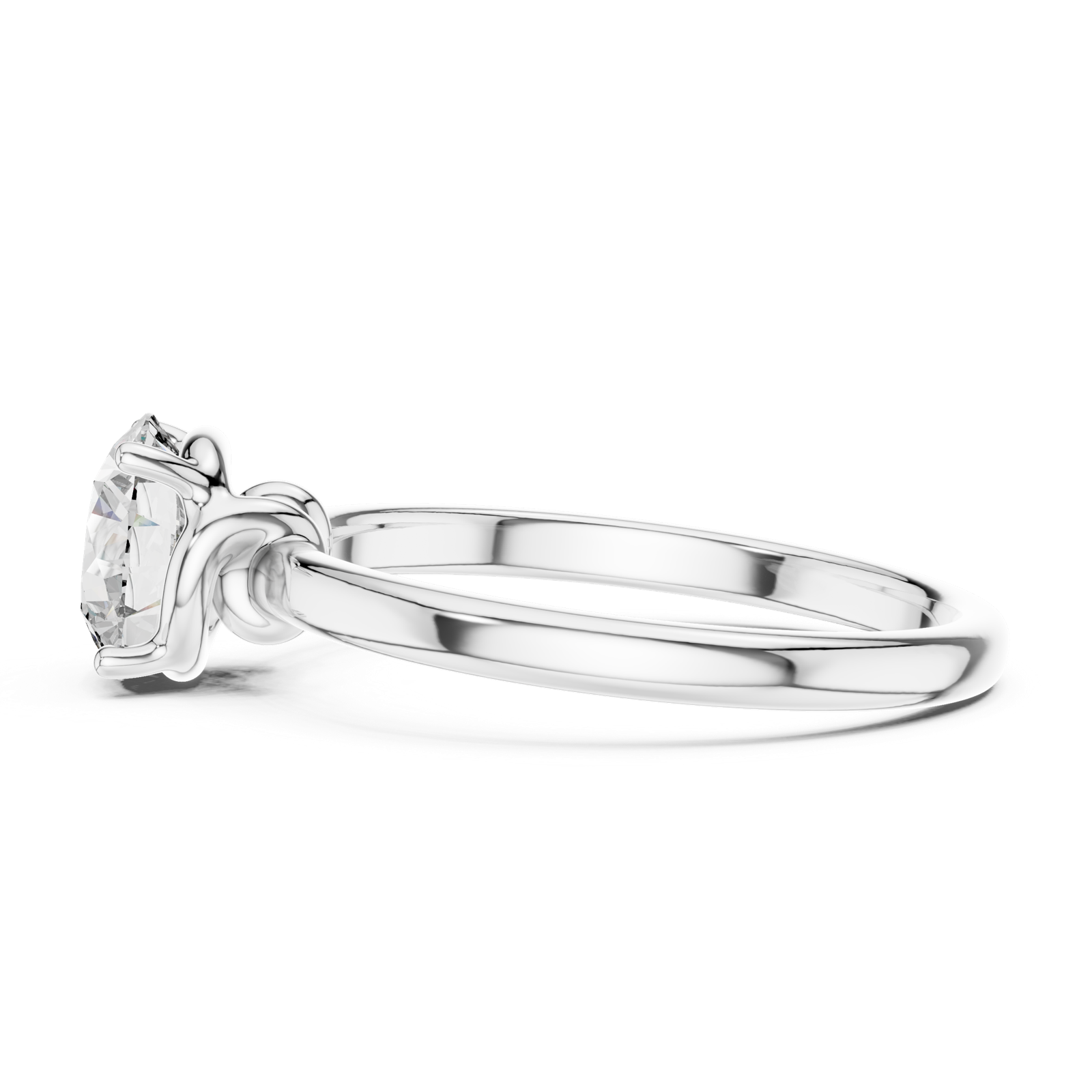 Gold Ring LR-0022, White Gold, view 3