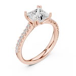 Gold Ring DDLR-735, Rose Gold, view 2