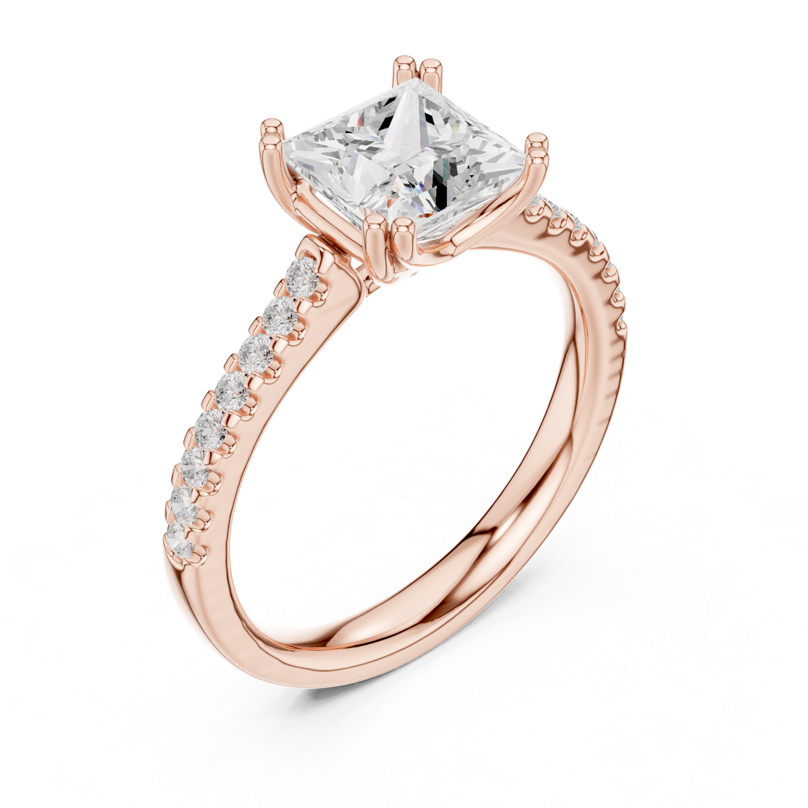 Gold Ring DDLR-735, Rose Gold, view 2
