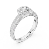 Gold Ring LR-0231, White Gold, view 2