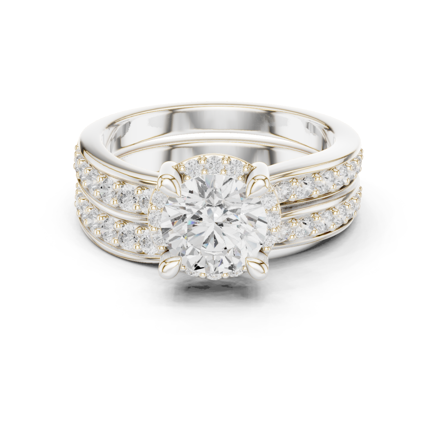 Gold Ring DDLR-294, White Gold