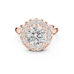 Gold Ring DDLR-333, Rose Gold, view 4