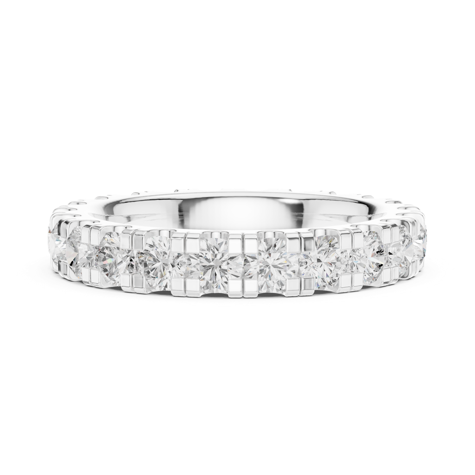Gold Ring DDLR-608, White Gold, view 3