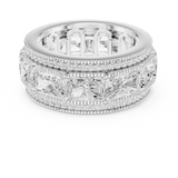 Gold Ring DDLR-308, White Gold, view 4