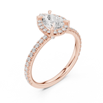 Gold Ring DDLR-445, Rose Gold, view 2