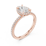 Gold Ring DDLR-445, Rose Gold, view 2