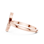 Gold Ring DDLR-663, Rose Gold, view 3