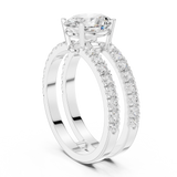 Gold Ring DDLR-1060, White Gold, view 1