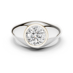 Gold Men's Ring GGR-0016, White Gold