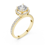 Gold Ring DDLR-1100, Yellow Gold, view 2