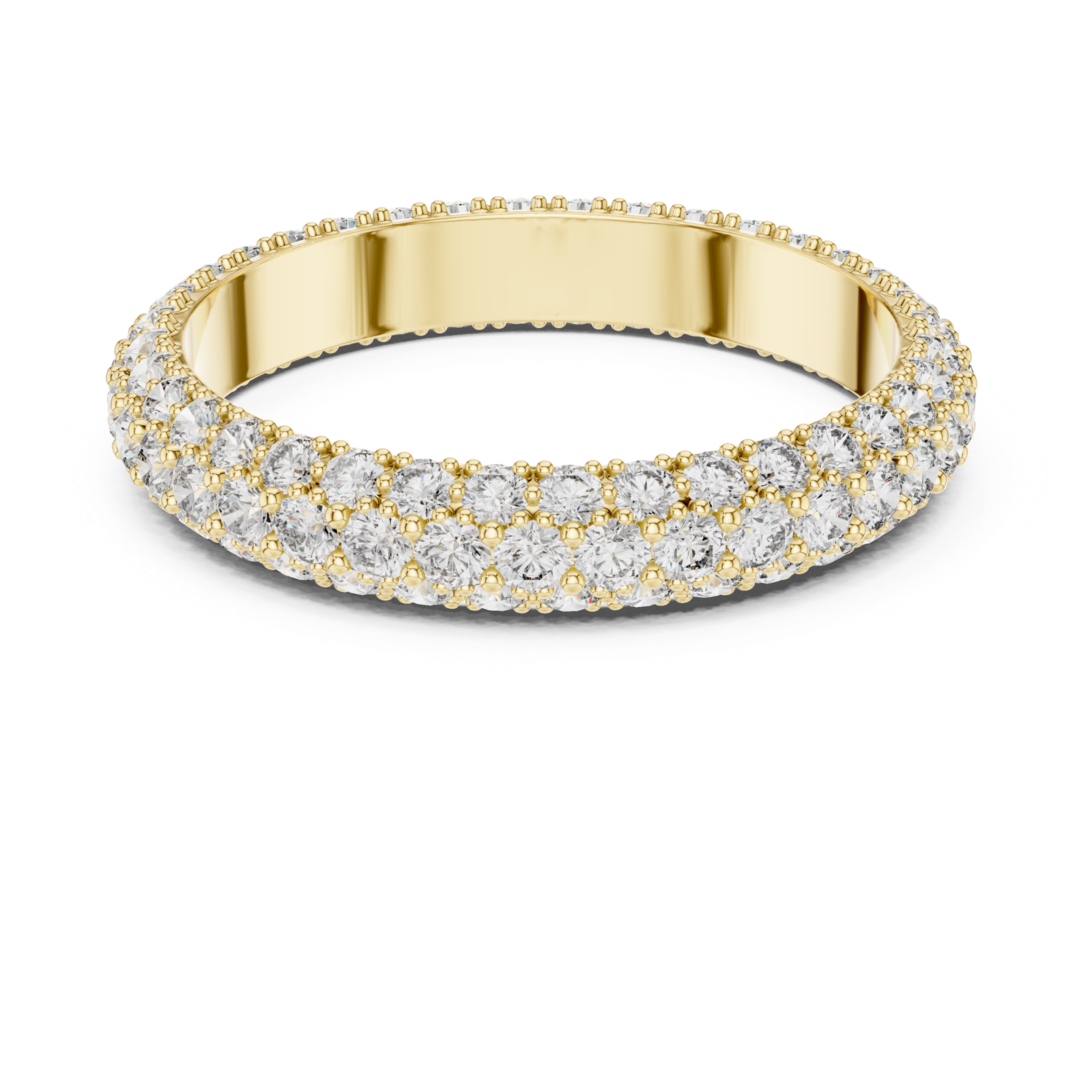 Gold Ring DDLR-213, Yellow Gold, view 4