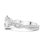 Gold Ring DDLR-1036, White Gold, view 3