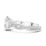 Gold Ring DDLR-1036, White Gold, view 3
