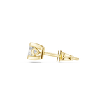 Gold Earrings GER-0354, Yellow Gold, view 3