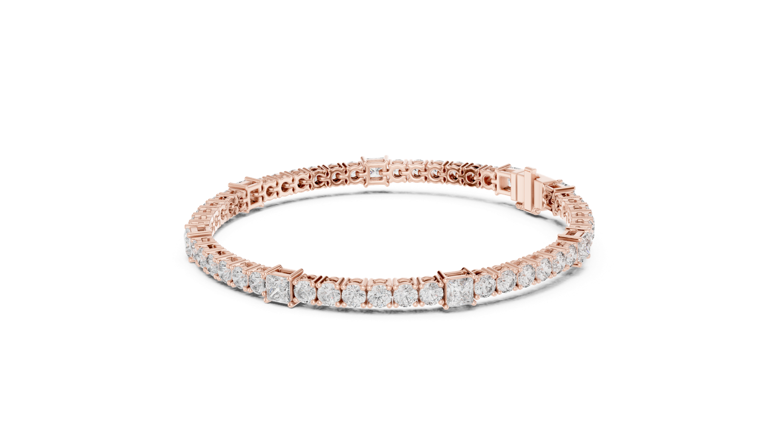 Gold Bracelet GLBR-0014, Rose Gold, view 1
