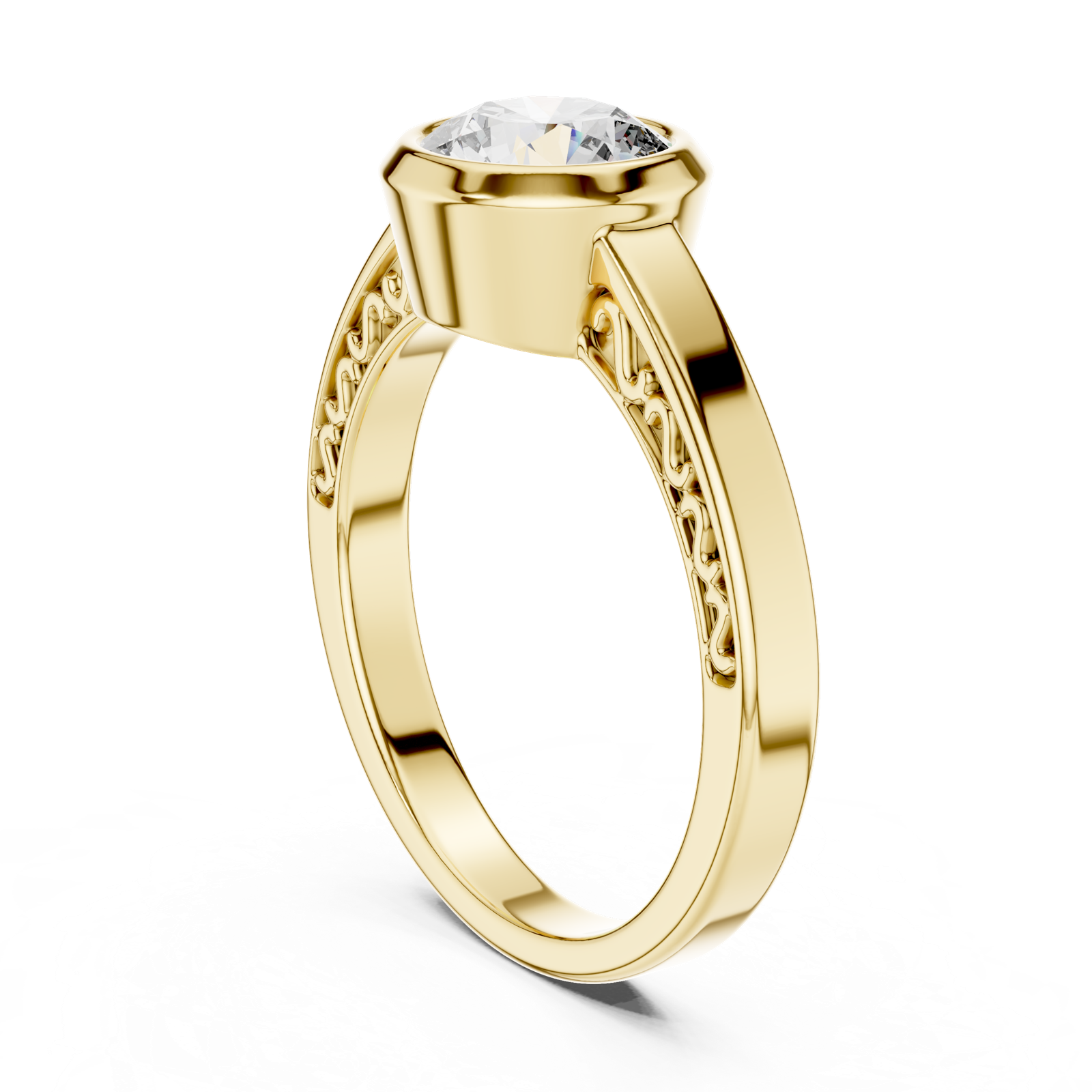 Gold Ring LR-0111, Yellow Gold, view 1