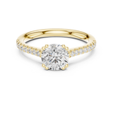 Gold Ring DDLR-640, Yellow Gold, view 4