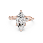 Gold Ring DDLR-964, Rose Gold, view 4