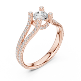 Gold Ring LR-0295, Rose Gold, view 2