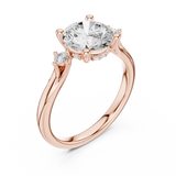 Gold Ring DDLR-975, Rose Gold, view 2