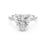Gold Ring DDLR-1025, White Gold, view 4