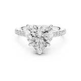 Gold Ring DDLR-1025, White Gold, view 4