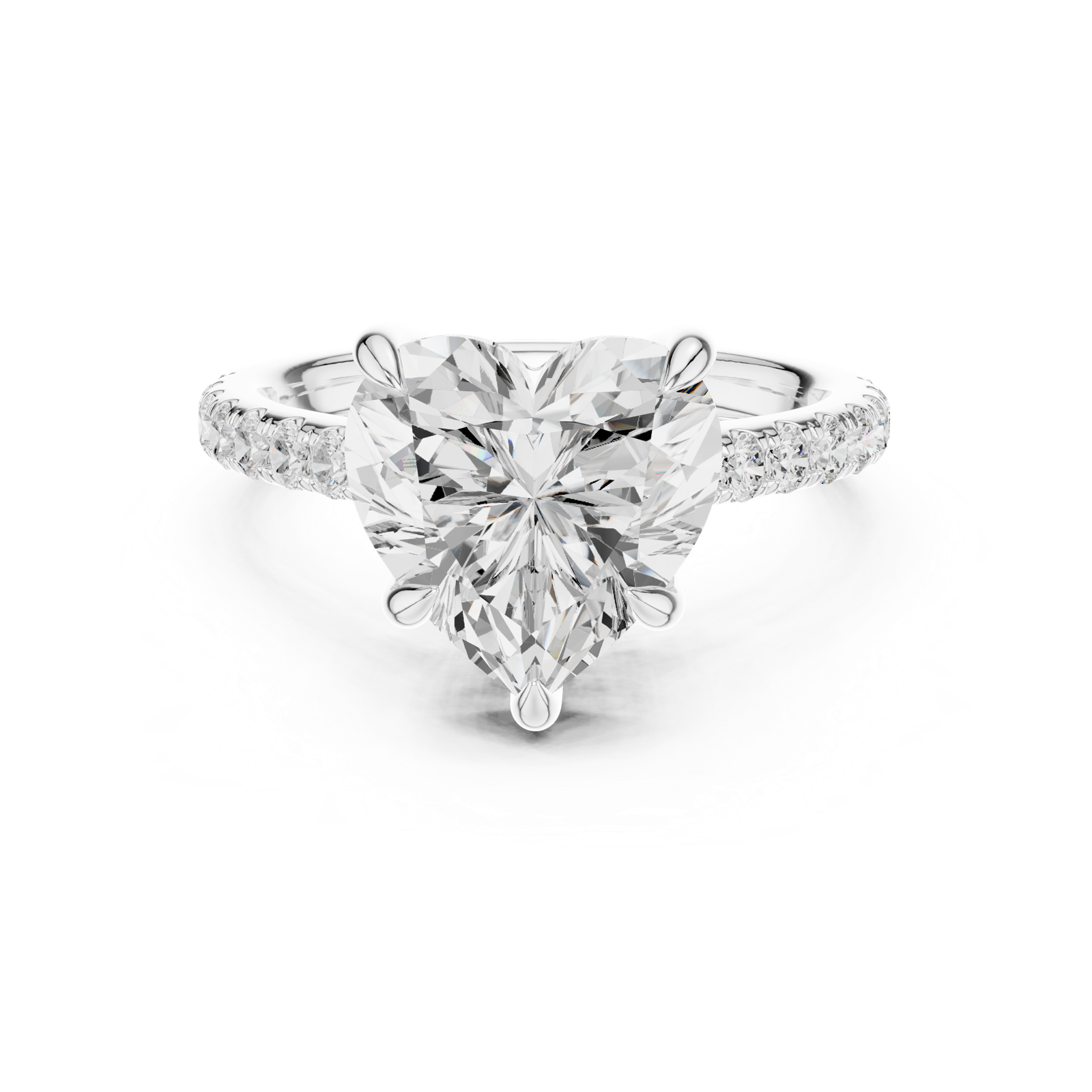 Gold Ring DDLR-1025, White Gold, view 4