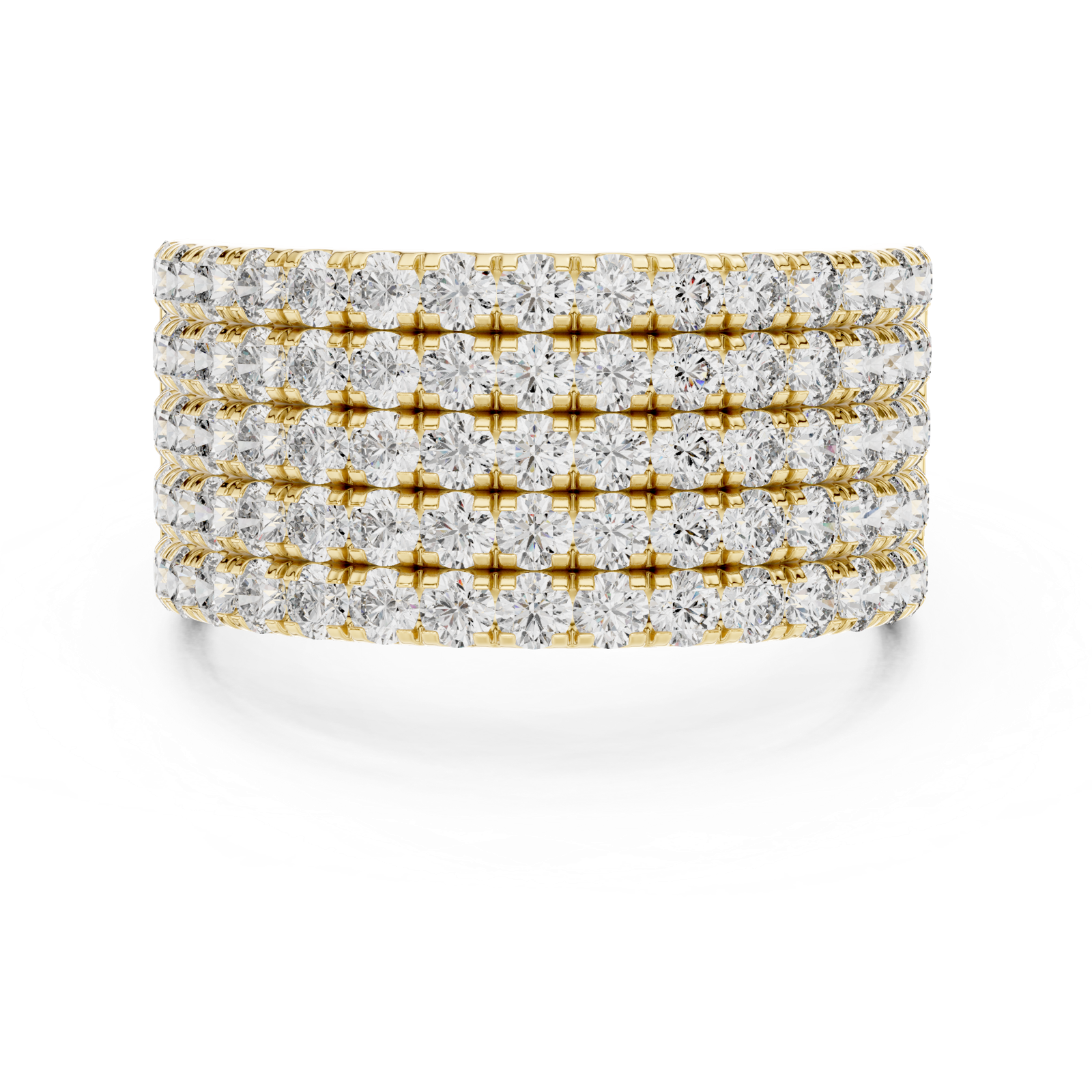 Gold Ring L03-03, Yellow Gold, view 4