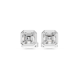 Gold Jewelry, Asscher center stone, White Gold, view 4