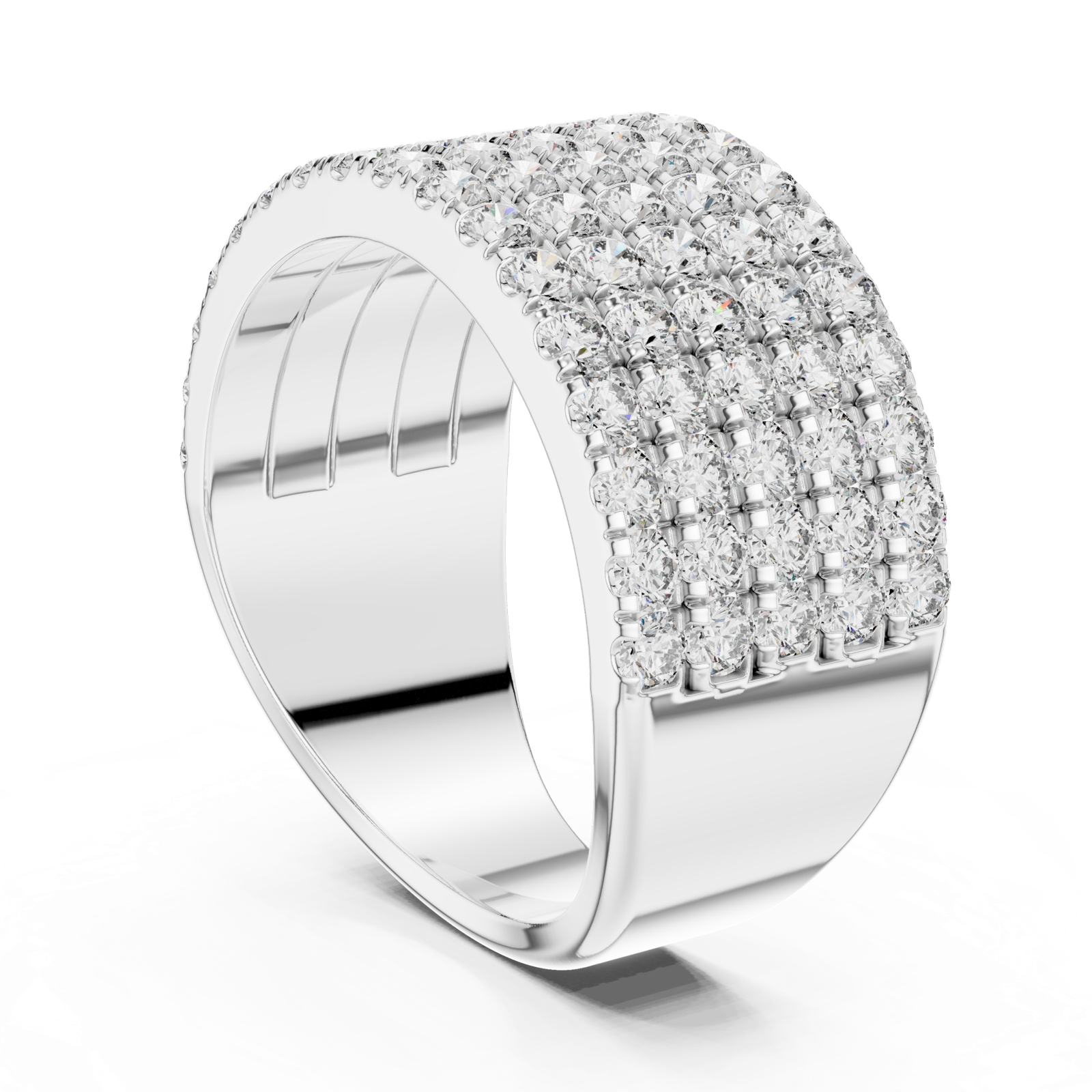 Gold Ring L03-03, White Gold