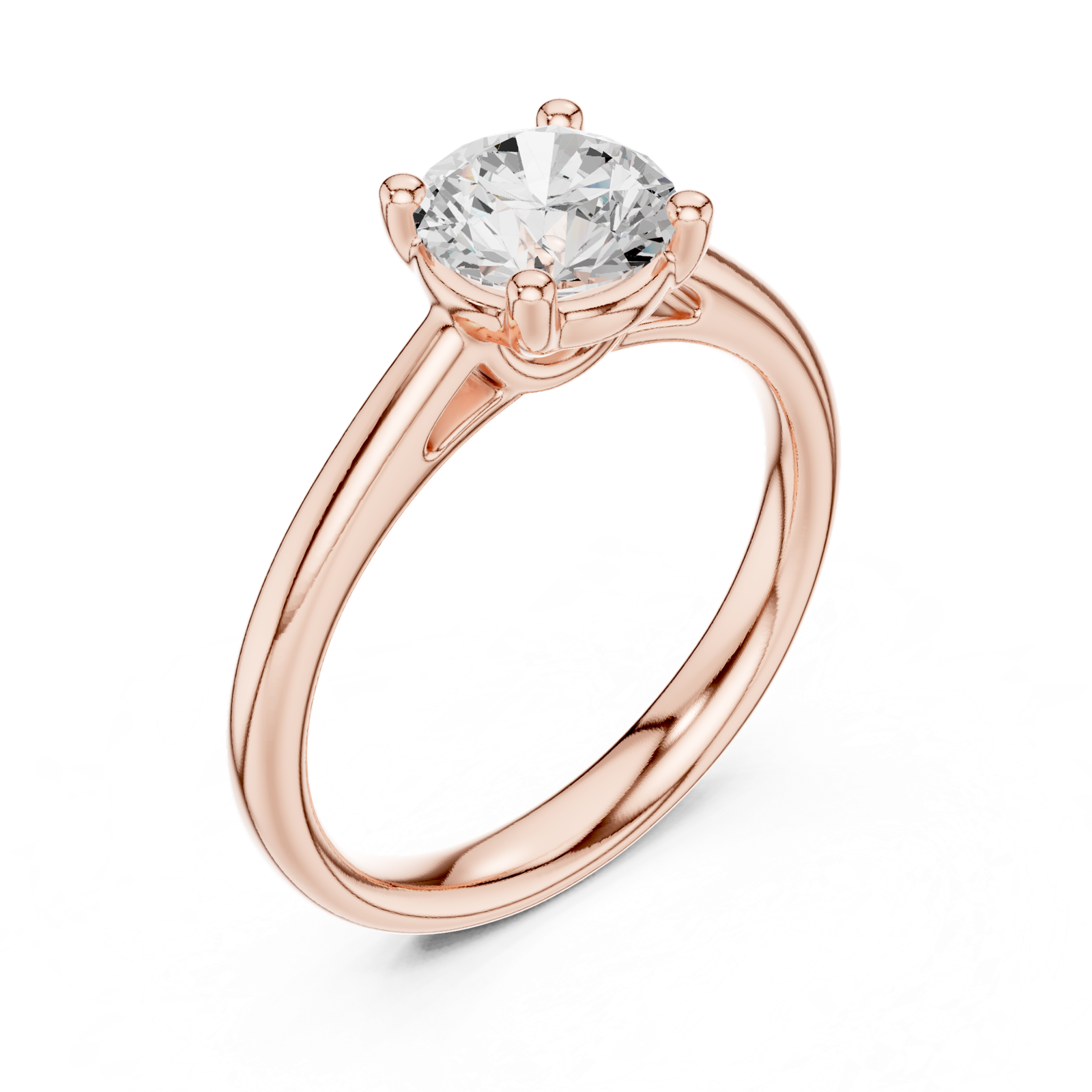 Gold Ring DDLR-630, Rose Gold, view 2