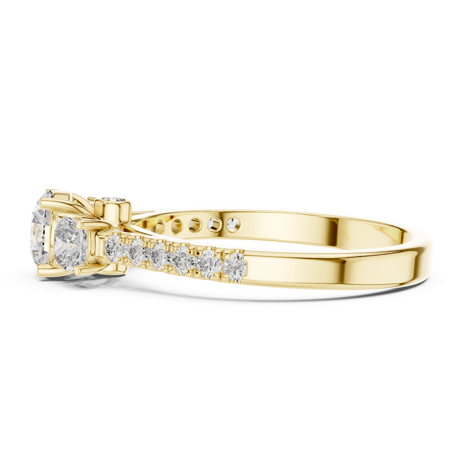 Gold Ring LR-0033, Yellow Gold, view 3